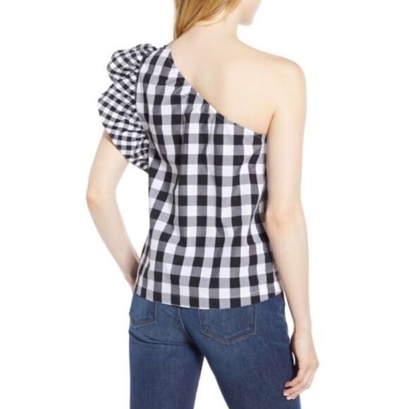 ✨HP✨J. Crew
Maybe One-Shoulder Mix Gingham Top✨ - Picture 3 of 3